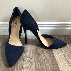 Navy high heels